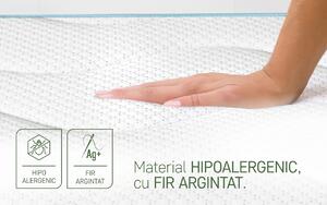 Saltea Argentum Therapy Memory Pocket 7 zone, 140x200 cm, Husa cu ioni de argint, Super Ortopedica, Anatomica