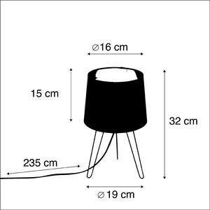 Lampă de masă modernă neagră - Lofty