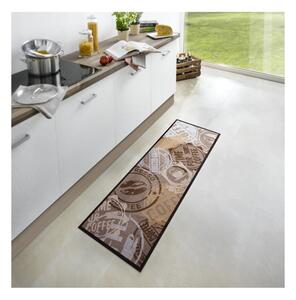 Covor de bucătărie / traversă Zala Living Coffee Stamp, 50 x 150 cm, maro