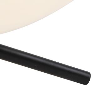 Lampă de masă design negru 33 cm cu sticlă opală - Hero