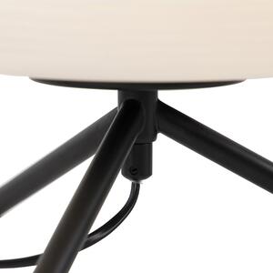 Lampă de masă design negru 33 cm cu sticlă opală - Hero