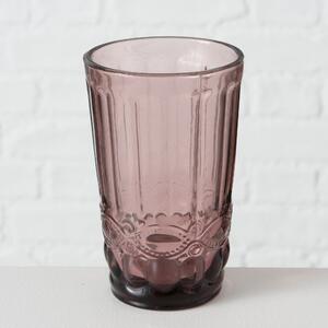 Pahar din sticla Aurora Roz inchis, Modele Asortate, Ø8xH13 cm