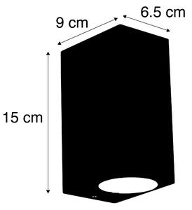 Set de 2 lămpi de perete moderne negru IP44 - Baleno II