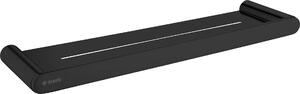 Deante Round, raft de perete 431 mm, negru mat, DEA-ADR_N511