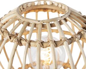 Lampă de masă rurală trepied bambus 30 cm - Canna