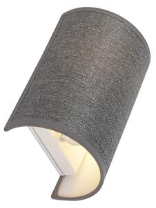 Lampă de perete modernă gri - Iută simplă de tambur