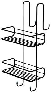 Gedy Gedy, poliță de duș suspendată CHROM LINE 240x490x220mm, negru mat, 248514