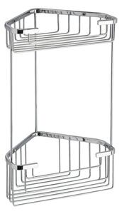 Gedy Gedy, poliță de colț SMART cu două etaje 200x325x151mm, crom, 2482