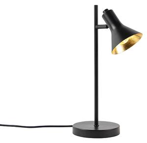 Lampă de masă modernă, neagră, cu 1 lumină aurie - Magno