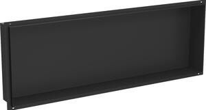 Mexen X-Wall-NR, raft încorporat fără guler 90 x 30 cm, negru mat, 1971903010