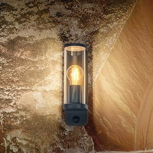 OSRAM Aplică de perete ENDURA CLASSIC TUBULAR, senzor, gri închis, reglabil, Gri, Aluminiu, Modern