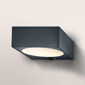 OSRAM Aplică de perete solară ENDURA STYLE DOWN, gri, senzor, IP65, reglabil, Gri, Plastic, Modern, Perete unghiular