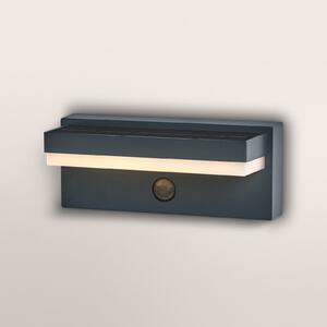 OSRAM Lampa solară ENDURA STYLE ROBUST gri, senzor IP54 USB, Gri, Aluminiu, Modern, Perete unghiular