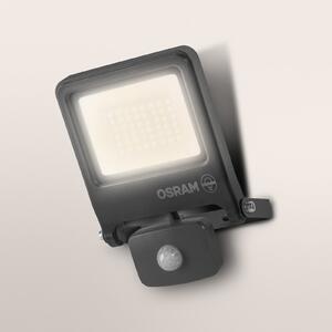 OSRAM Spot exterior ENDURA FLOOD, gri, senzor 30 W 830 IP44, Gri, Aluminiu