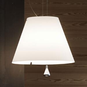 Luceplan Costanza lampă suspendată D13sas, alb, reglabil, Alb, Camera de zi / sufragerie, Plastic, Design