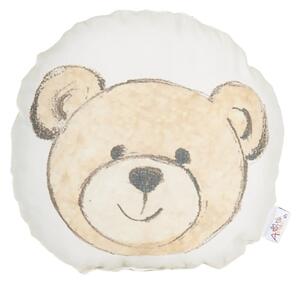 Pernă din amestec de bumbac pentru copii Mike & Co. NEW YORK Pillow Toy Bearie, 23 x 23 cm