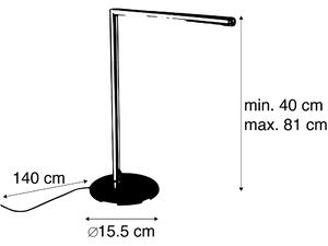 Lampă de masă modernă din oțel cu dimmer tactil incl. LED - Douwe
