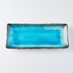 Farfurie servire din ceramică MIJ Sky, 29 x 12 cm, albastru