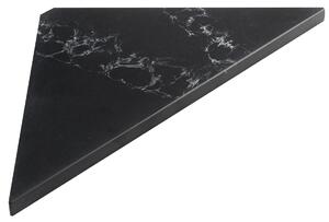 Sapho Sapho, poliță de colț ABELINE Rockstone 200x200mm, mansardă neagră, AE200-0598