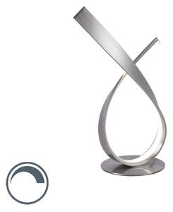 Lampă de masă de design din oțel, cu LED și dimmer - Belinda