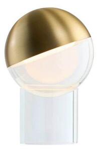 FRANDSEN Lampa de masă cu LED Pila, alamă, 20 cm, dimabilă, reglabil, Auriu / Alamă, Camera de zi / sufragerie, Plastic, Modern