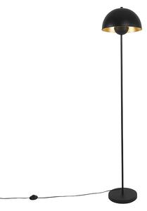 Lampă de podea industrială neagră cu aur 160 cm - Magnax