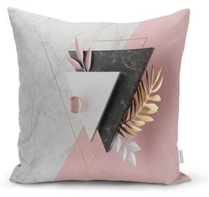 Față de pernă Minimalist Cushion Covers BW Marble Triangles, 45 x 45 cm