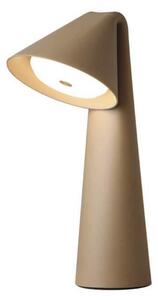 FRANDSEN Lampa de masă cu LED Ami, gri-bej, 32 cm, dimabil, reglabil, Verde, Camera de zi / sufragerie, Plastic, Modern