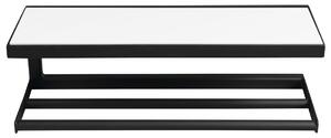 Sapho Sapho, SKA Raft de perete, negru mat 450x140x160mm cu raft MDF alb, SKA401