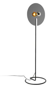 Wever & Ducré Lighting WEVER & DUCRÉ Lampa de podea Mirro 2.0 negru/cromo, reglabil, Negru, Camera de zi / sufragerie, Metal, Modern