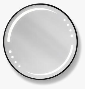 Oglinda LED rotunda 6912 Ø70, rama aluminiu neagra