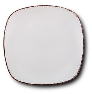 Farfurie intinsa din ceramica, White Sugar Alb, 26 cm