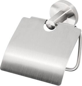 Sapho Sapho, suport pentru hârtie igienică X-STEEL cu capac, oțel inoxidabil periat, XS701
