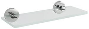 Sapho Sapho, poliță de sticlă X-ROUND 200 mm, sticlă crom/transparentă, XR009-12