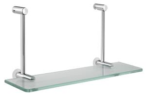 Sapho Sapho, Raft suspendat din sticla pentru paravan de dus 400x180x125mm, crom, 1301-15