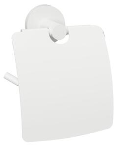 Sapho Sapho, suport pentru hârtie igienică X-ROUND ALB cu capac, alb, XR732W