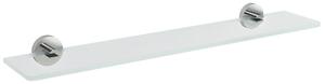Sapho Sapho, poliță de sticlă X-ROUND 600 mm, sticlă crom/transparentă, XR009-15