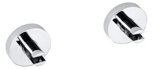 Sapho Sapho, X-ROUND E pereche de suporturi pentru rafturi fără sticlă, 8 mm, crom, XR009