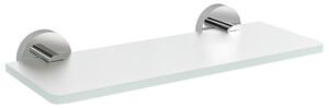 Sapho Sapho, poliță de sticlă X-ROUND 300 mm, sticlă crom/lapte, XR009-03