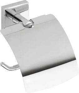 Sapho Sapho, suport hârtie igienică X-SQUARE cu capac, crom, XQ700
