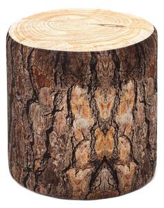 Taburet cu aspect de lemn Balcab Home Log