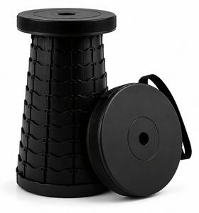 Scaun de camping CAMPIO telescopic 45 cm, negru
