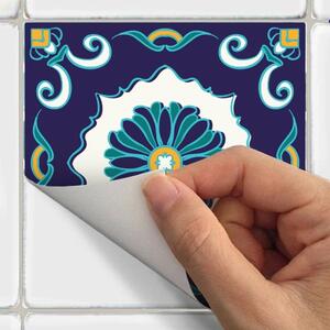 Set 30 autocolante de perete Ambiance Tiles Azulejos Forli, 10 x 10 cm
