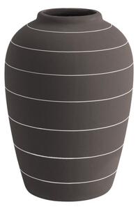 Vază din ceramică PT LIVING Terra, ⌀ 13 cm, maro închis