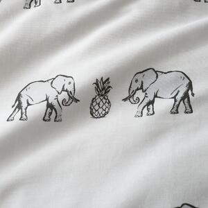 Lenjerie de pat din bumbac Pineapple Elephant Tembo, 200 x 200 cm, bej