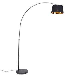 Lampă modernă cu arc negru cu aur - Arc Basic