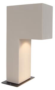 Stâlp modern de exterior gri 35cm IP44 - Pompei