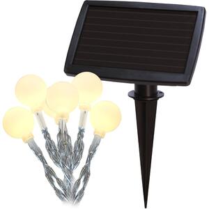 Șirag luminos solar LED Star Trading Balls, 20 becuri, lungime 4,75 m