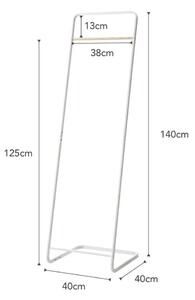 Cuier de podea YAMAZAKI, înălțime 140 cm, alb