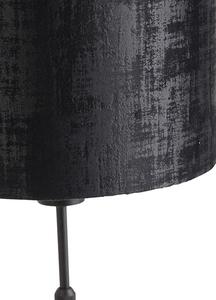 Lampă de masă negru velur negru 25 cm reglabil - Parte